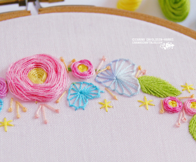 Hearts'n'Roses embroidery pattern