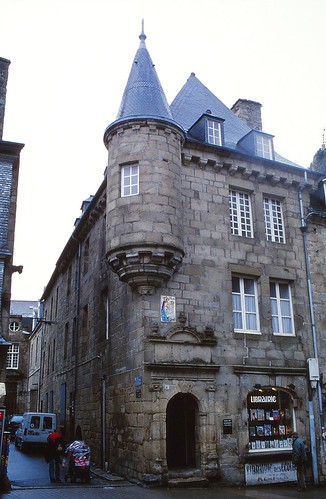 france guingamp bretagne city town street building church architecture religion heritage historical