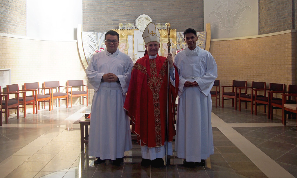 Bishop Paul confers Ministry of Acolyte - Diocese of Westminster