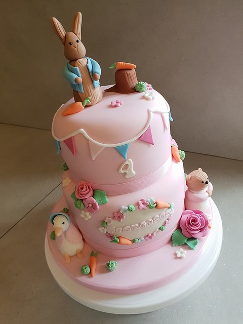 Peter Rabbit Themed Cake by Georgie's Butterfly Bakery