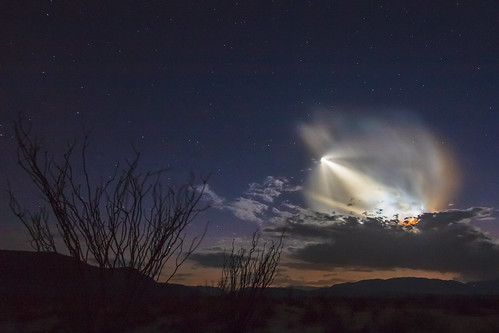 anzaborrego anzaborregodesertstatepark rocket launch elonmusk spacex colorful sky desert ocotillo