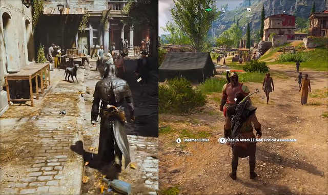 Assassin Creed Unity vs Odyssey - Height Difference