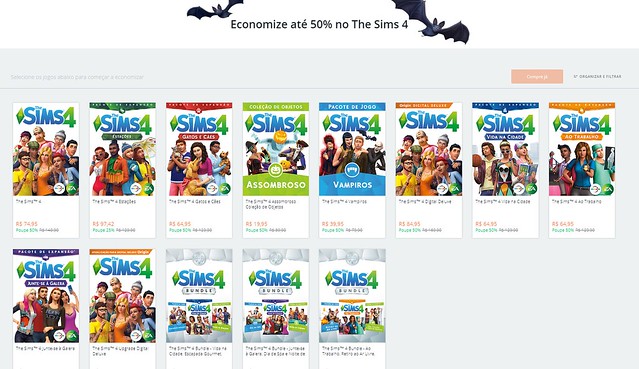 Promoção de Halloween do Origin com 50% de Desconto em Jogos The Sims 4