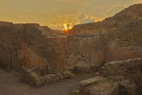 pompeii pompei campania italia italy sunset roman city vesuvius andreapucci empire