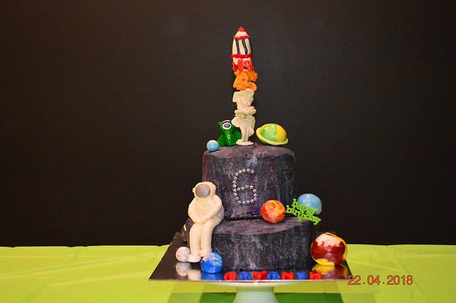 Space Theme Cake from Baked by Ruchira