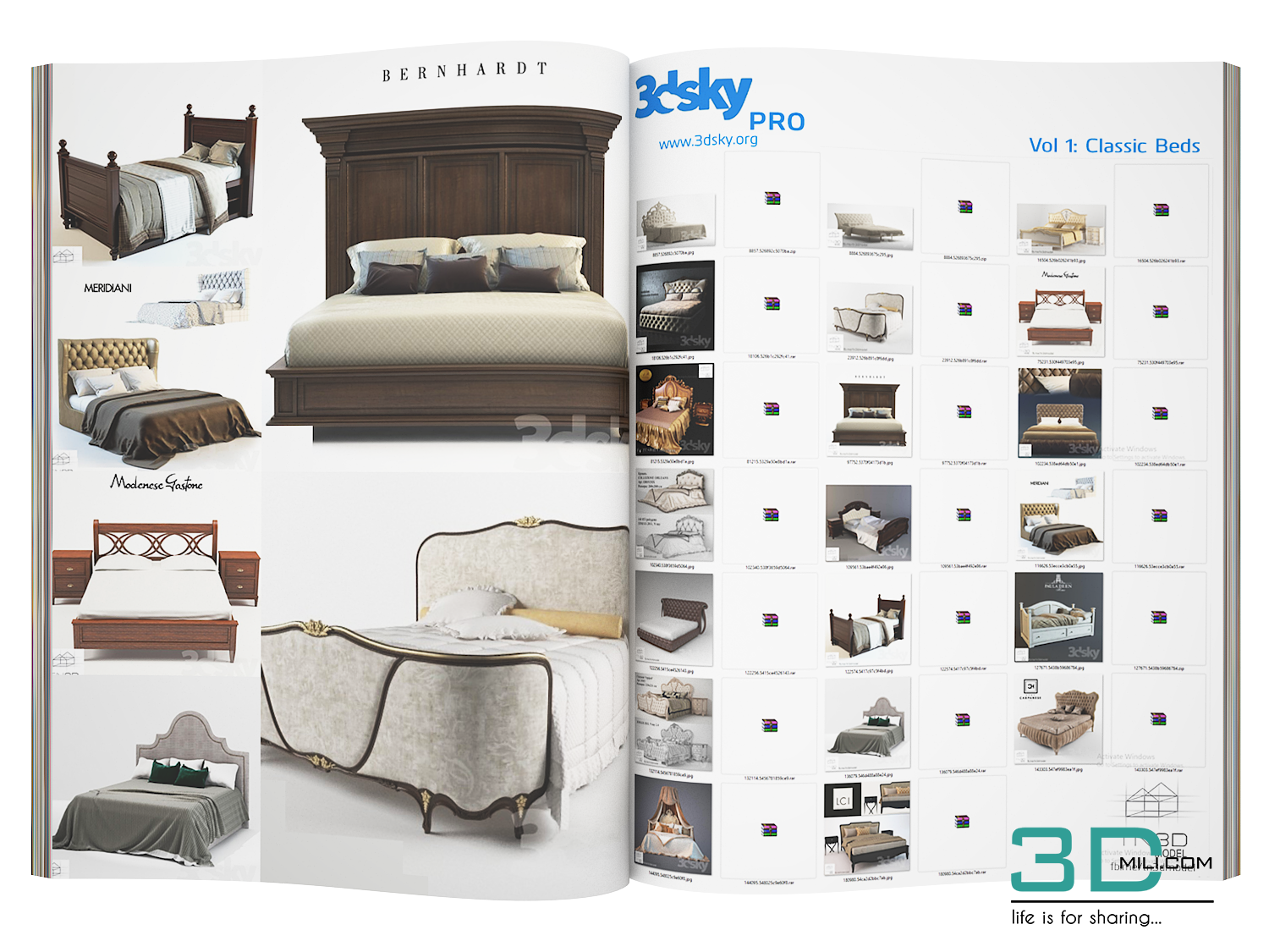 3dsky Pro Vol 1 Classic Beds 3dmili 2020 Download 3d Model