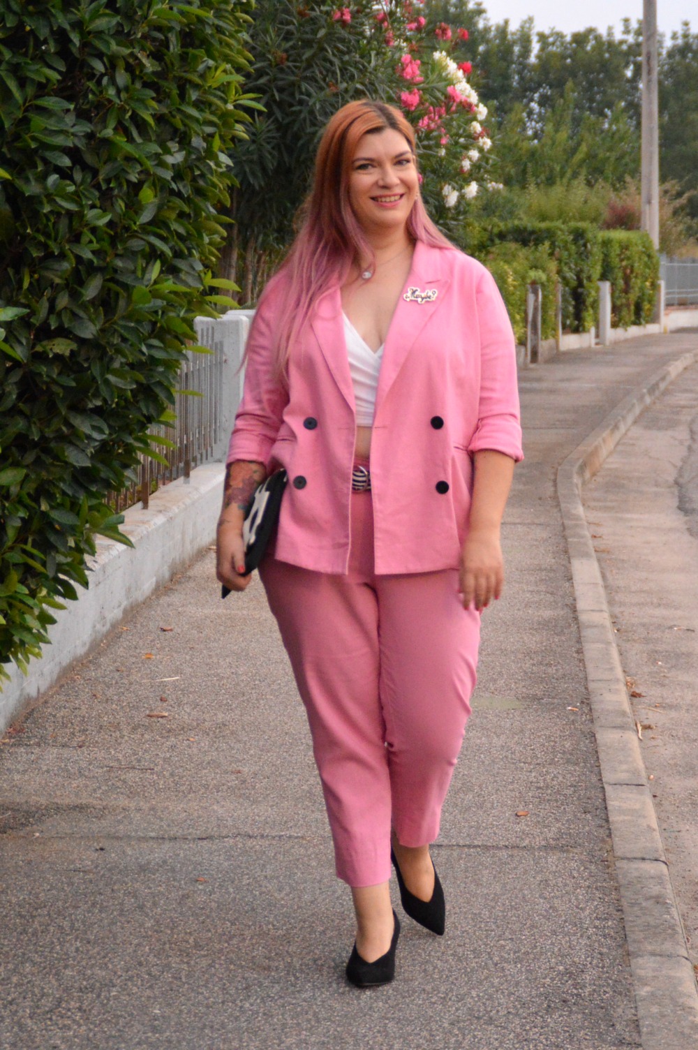 Outfit plus size completo rosa (3)