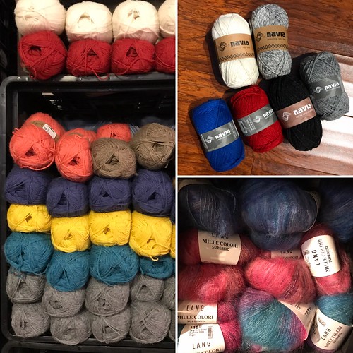 Sandnes Garn Sisu, Navia Faroese Sock and Bummull (Cotton-Wool) and Lang Mille Colori Superkid