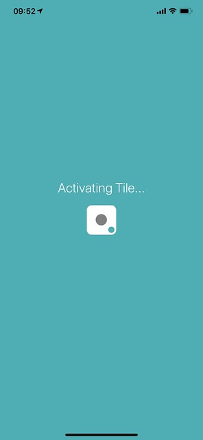 Tile Mate iOS App - Activating Tile