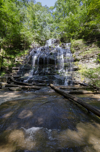 oconee station cove falls water outdoor landscape woods trees forest the south carolina waterfall