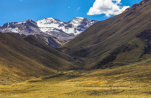 travel peru andes mountains mountainside landscape nature sky cloud grass altiplano snow