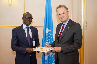 NEW PERMANENT REPRESENTATIVE OF CHAD PRESENTS CREDENTIALS TO THE DIRECTOR-GENERAL OF THE UNITED NATIONS OFFICE AT GENEVA
