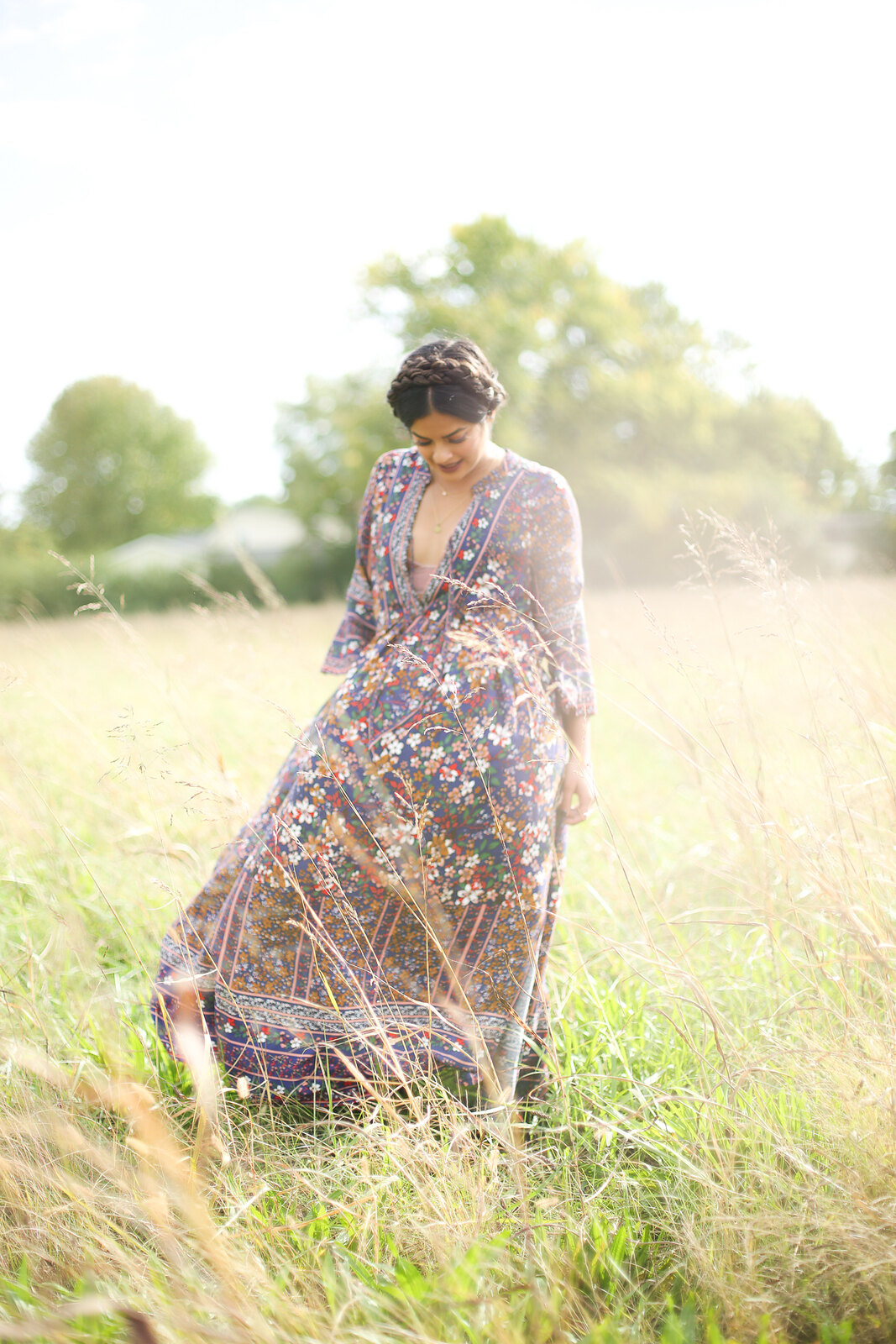 Priya the Blog, Nashville style blog, Nashville style blogger, Nashville fashion blog, Nashville fashion blogger, Vinnie Louise Nashville, ColourPop Lippie Stix in Lumiere, stackable necklaces, Fall outfit, how to wear a floral maxi dress, Rag & Bone Harrow booties, Fall outfit with floral maxi dress