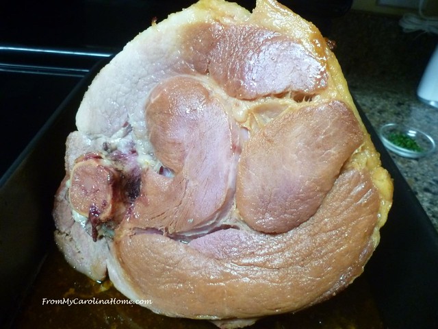 Slow Cooked Ham at FromMyCarolinaHome.com