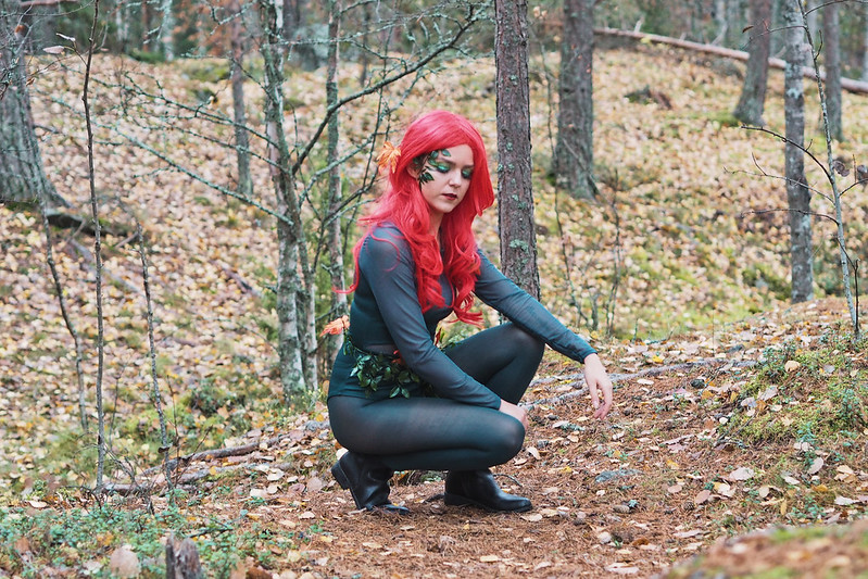 poison ivy makeup cosplay