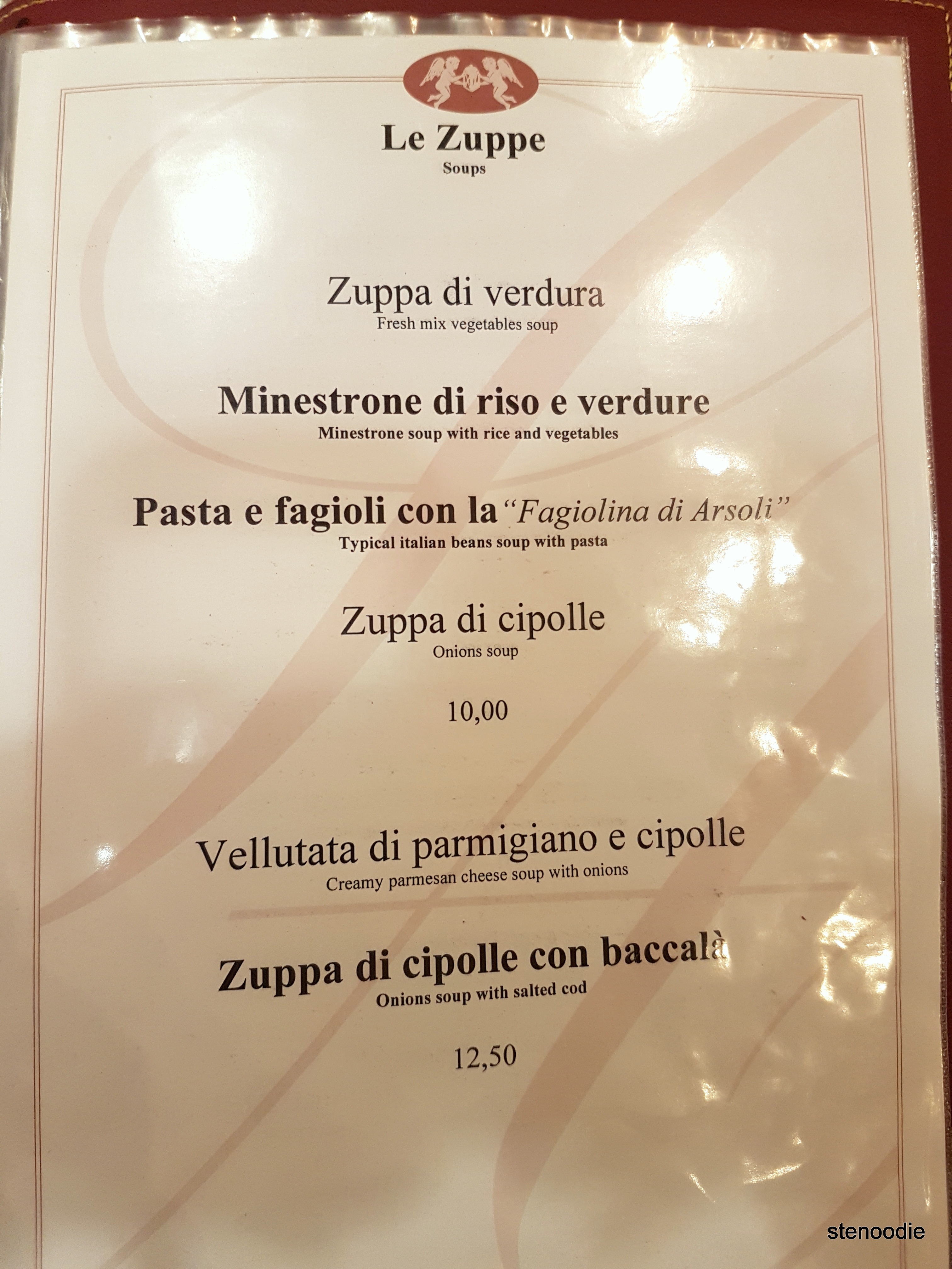 Ristorante Sant'Andrea menu and prices