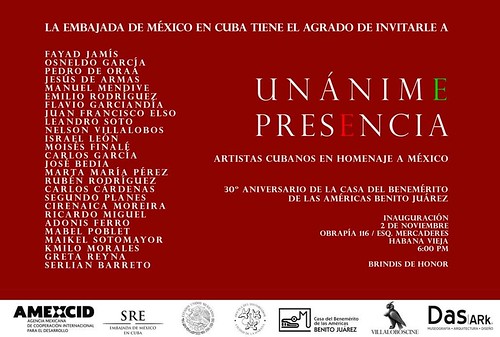 Unánime presencia  artistas cubanos en homenaje a México