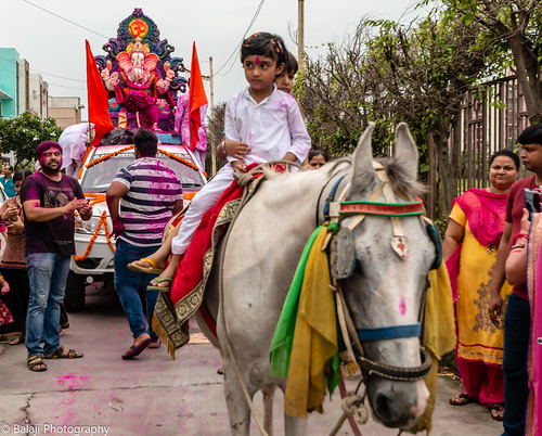 ganesha ganeshchathurthy festival festivalsofindia devotion festivity procession horse canon utharakhand pantnagar rudrapure