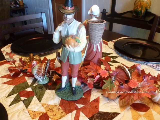 November Leaves Tablescape at FromMyCarolinaHome.com