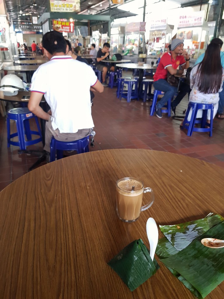 Sotong Nasi Lemak rm$1.80 & Udang Nasi Lemak rm$1.80, Penang White Kopi rm$2.60 @ Ali Nasi Lemak at Sri Weld Food Court, Georgetown Penang