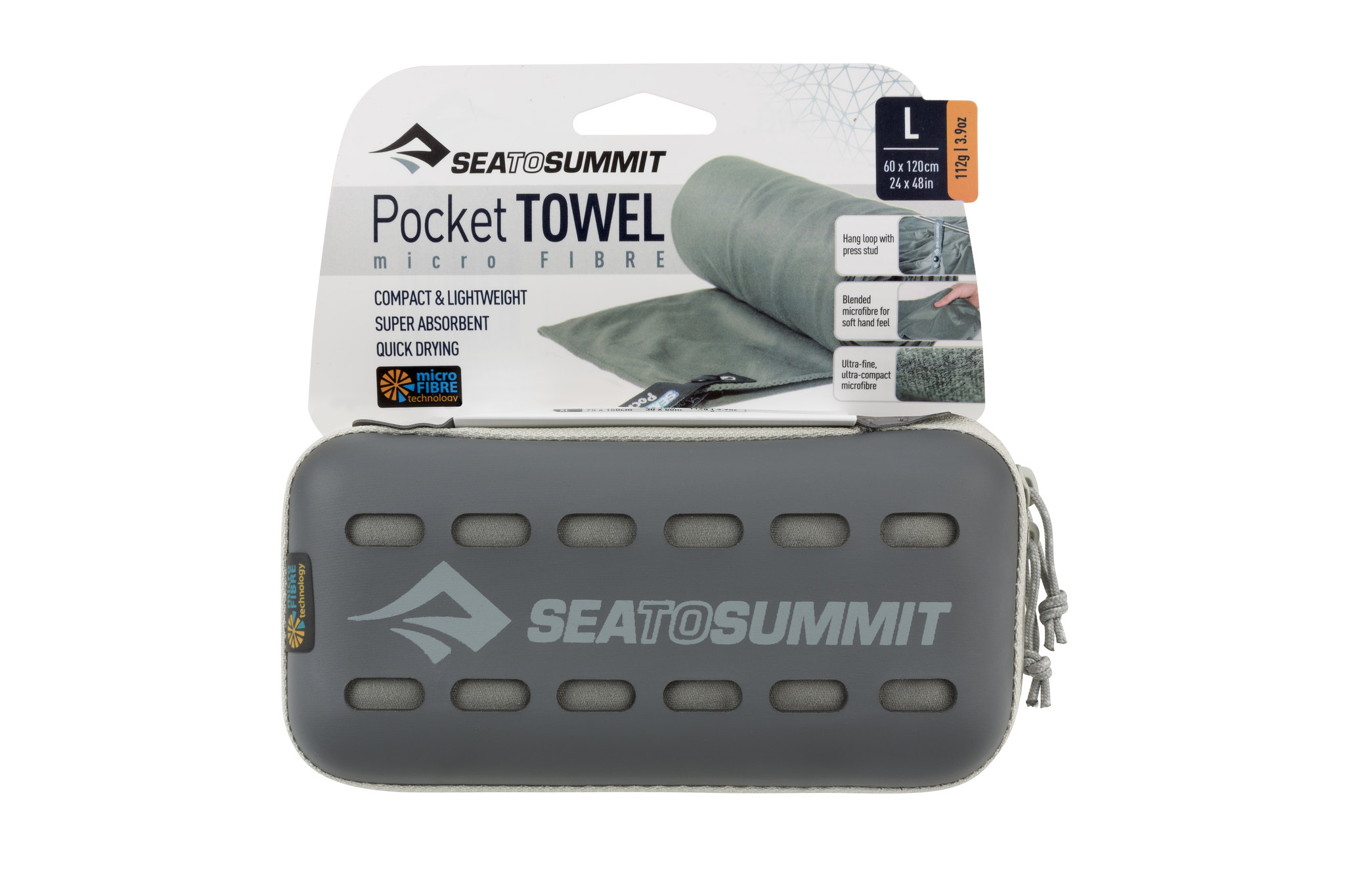 S2S Pocket Towel L Grey