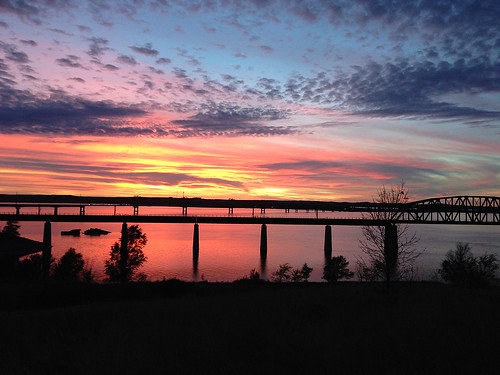 southdakota sunset lake river water bridges mindsoflight