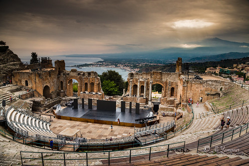 etna taormina greek teather teatro antico di view landscape outddor sea italy sicily sicilia greatphotographers