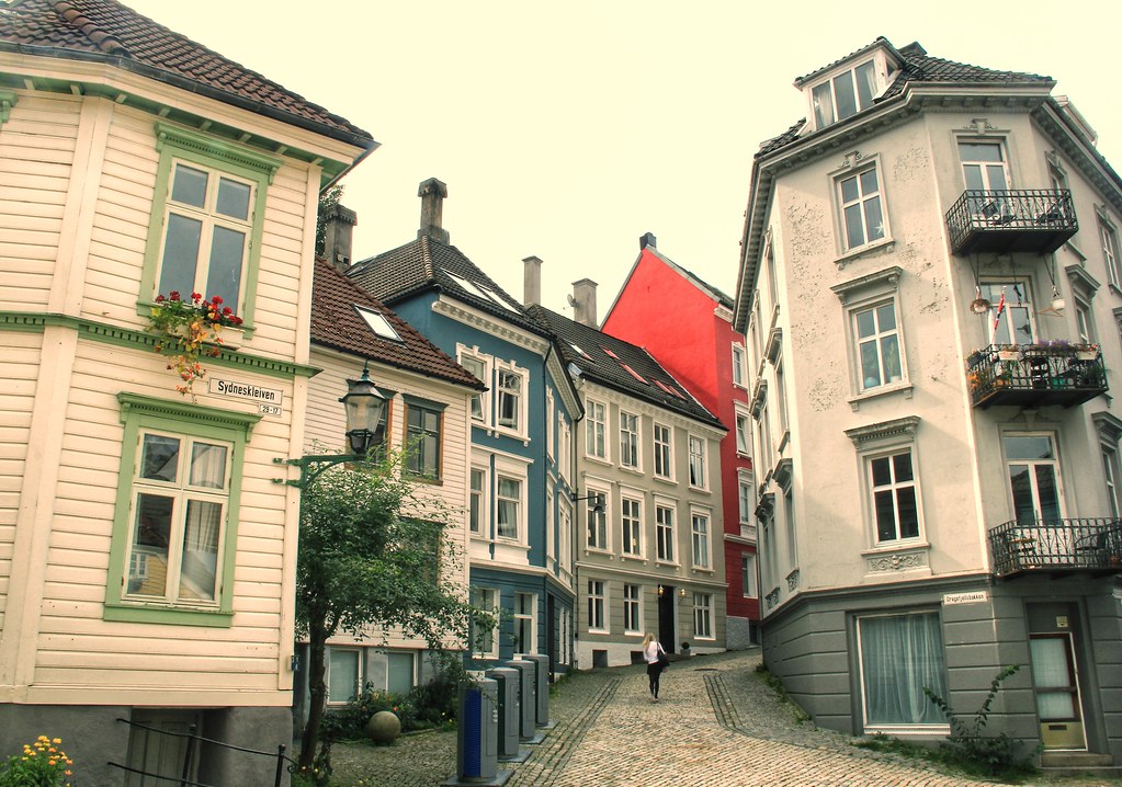 Colourful wooden houses, Bergen