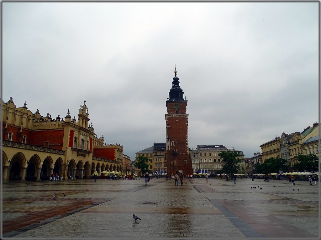 7 días en Polonia: Cracovia-Auschwitz-Tatras y Zakopane-Minas de Sal-Río Dunajec - Blogs de Polonia - Planty-Centro Histórico(Plaza del Mercado-Basílica de Sta. María-Lonja de Paños) (10)