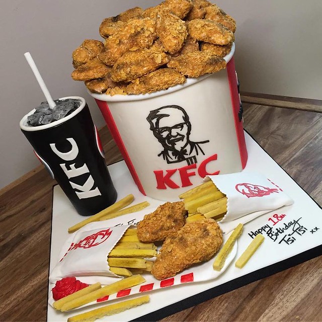 KFC Bucket Cake by Sheeks Cakes
