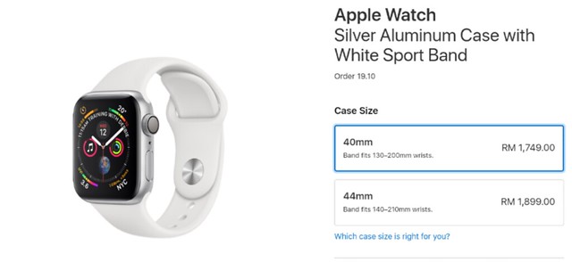 Harga Apple Watch Siri 4 di Malaysia Bermula Harga RM1,749.00