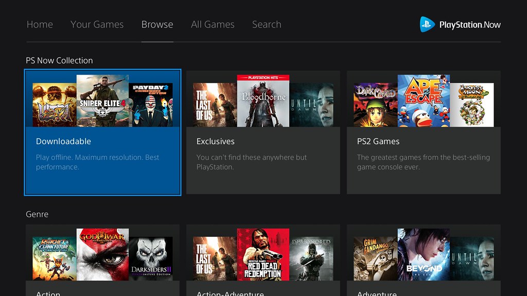PlayStation Now Collections