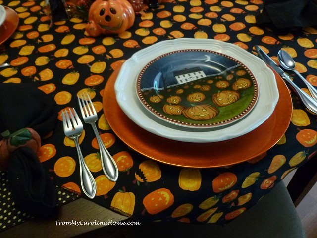 Happy Pumpkins Tablescape at From My Carolina Home