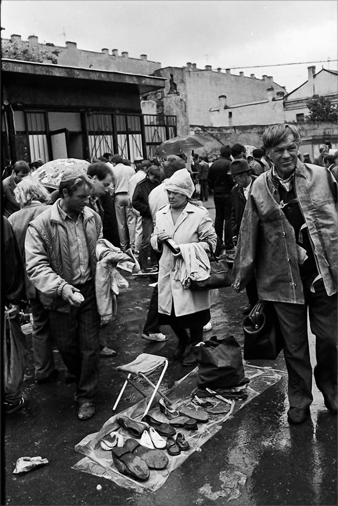 1989. Барахолка на Сенном рынке. Ленинград