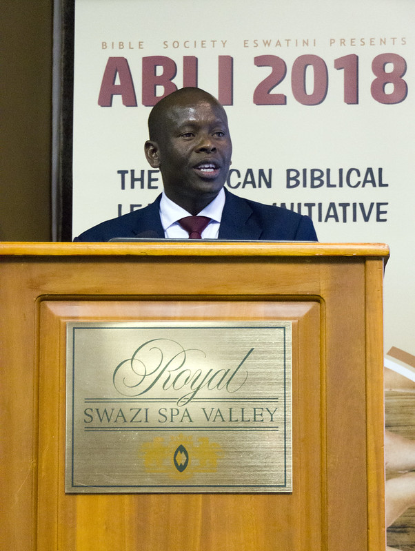 Rev Mfanaleni Mkhatshwa at ABLI. Picture by Bible Society, Andrew Boyd