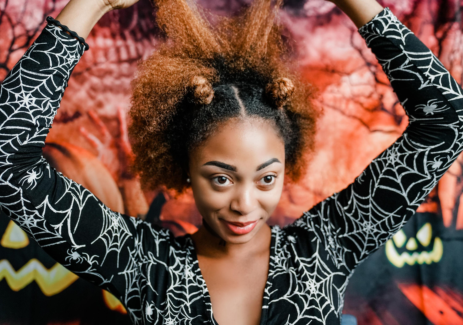 how to style natural hair for halloween