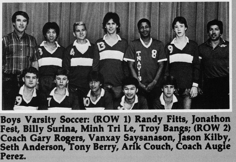 Seth  Varsity Soccer from 1985 1986 yearbook
