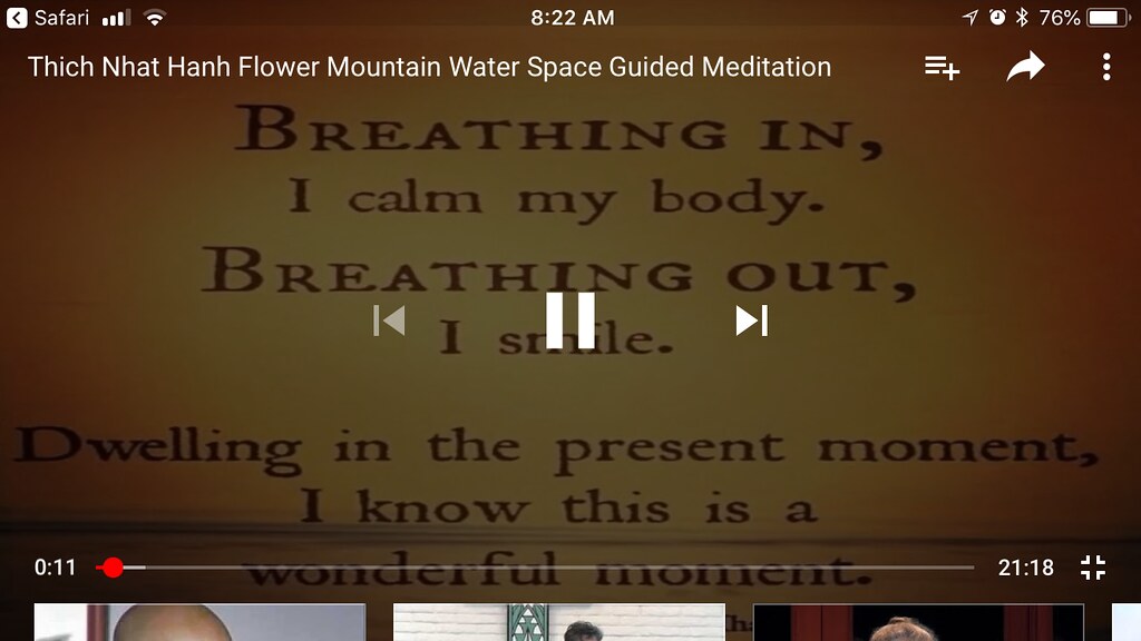 A beautiful meditation by Thich Nhat Hanh