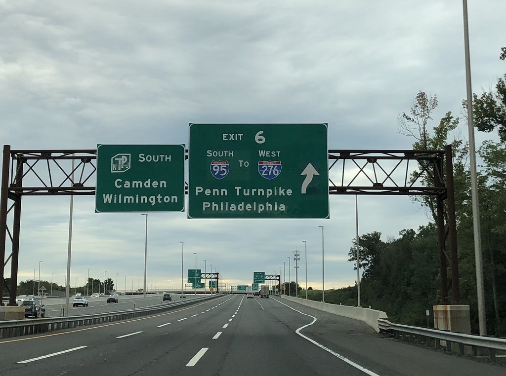 Exit 6-takes I-95 to Pennsylvania via the Burlington-Bristol Bridge