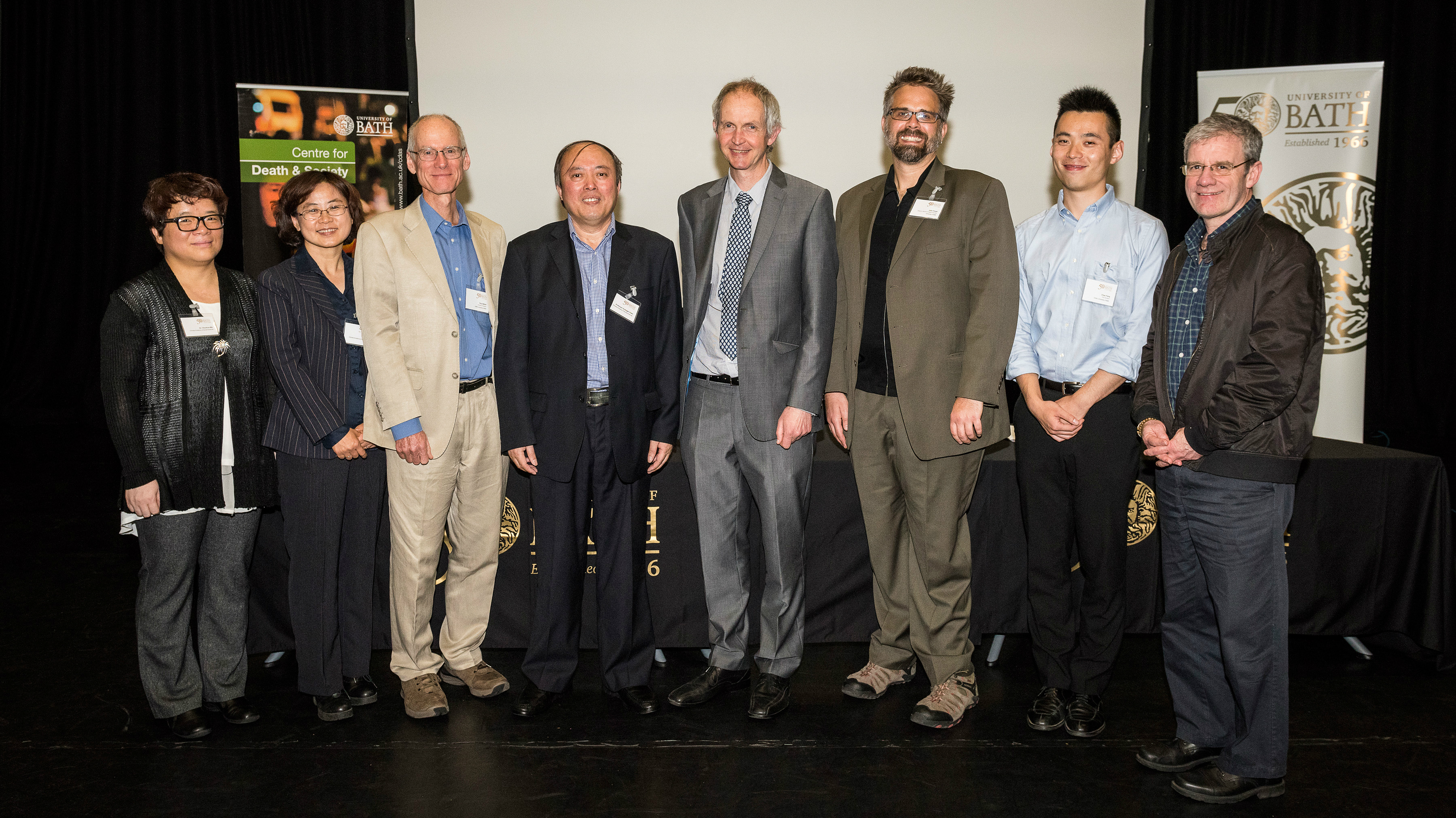 A group of 8 members of the University of Bath and the Chinese Academy of Social Sciences