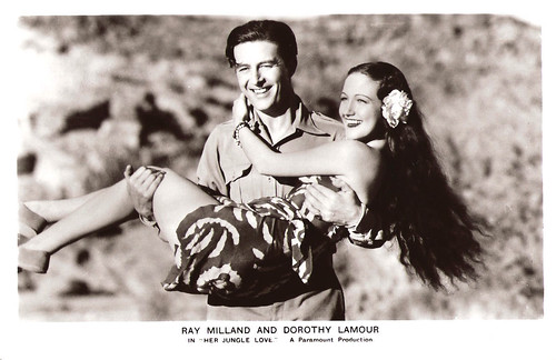Ray Milland and Dorothy Lamour in Her Jungle Love (1938)