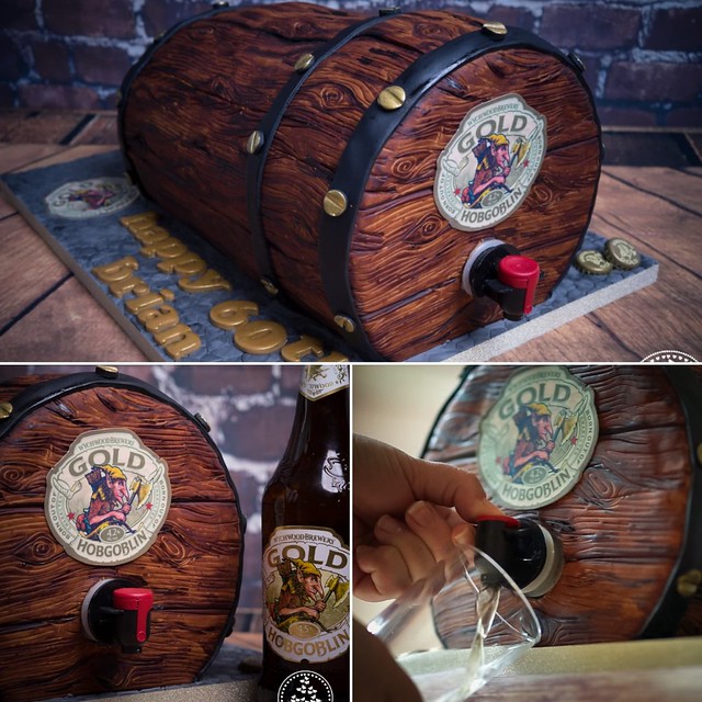 Beer Keg Cake by Emmy Perry