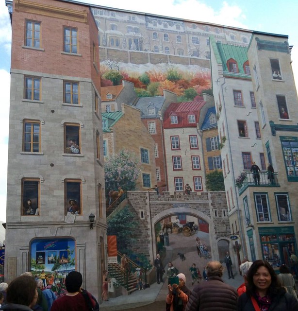 魁北克小香普蘭街大壁畫聖母大教堂畫家巷都普林步道芳堤娜城堡 (7)
