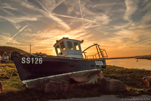 penclawdd gower boat sunset wfc