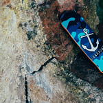 Overboard Fingerboards - Blue Camo Anchor