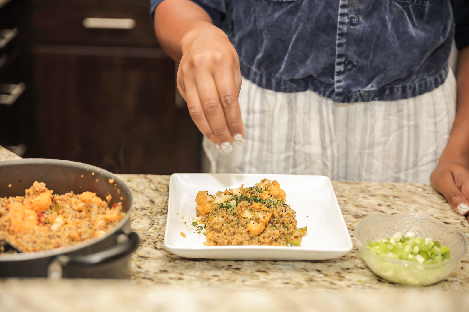 easy vegan meal with quinoa