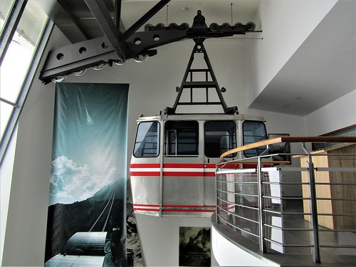 old cable car in museum on Zugspitze