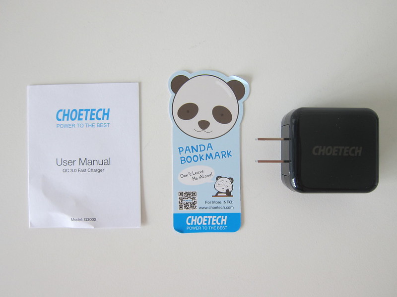 Choetech QC3 Fast Charger - Box Contents