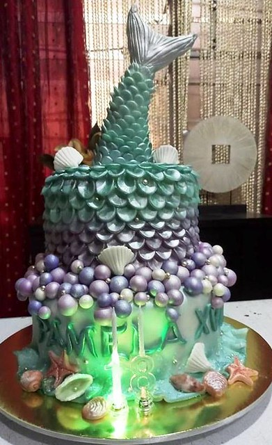 Mermaid Themed Party Cake by Purita Arcenal of Han & Kysa's Cakes