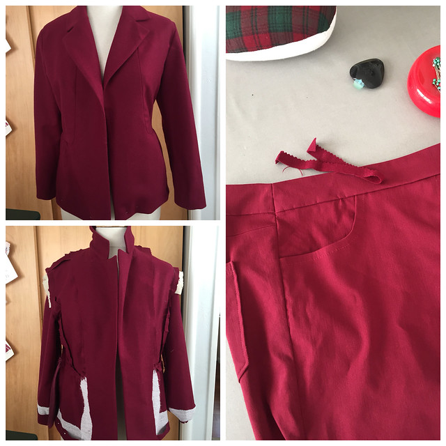 merlot jacket inside and out with jeans